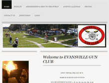 Tablet Screenshot of evansvillegunclub.com